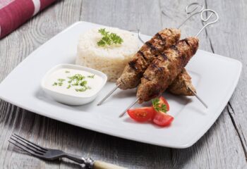 Angus Beef Kofta with Greek Cucumber Tzataki Sauce