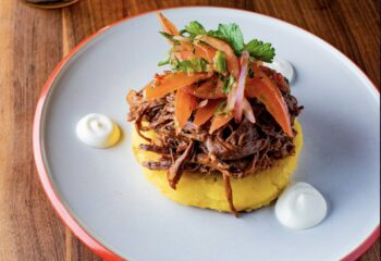 BBQ'd Pulled Pork and Creamy Corn Grits
