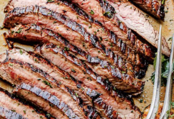 1 LB BBQ Grass Fed Grilled Harris Ranch Flank Steak (104G Protein)