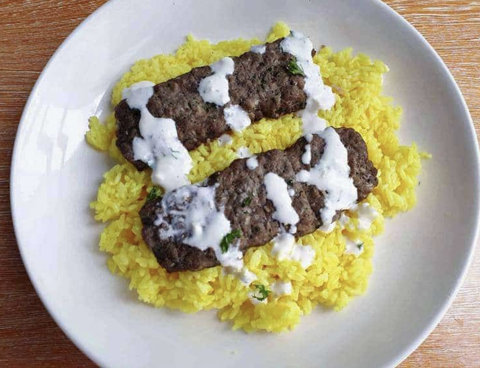 Angus Beef Kofta with Greek Yogurt Tahini Sauce