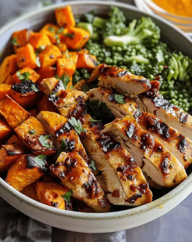 Blackened Chicken with Roasted Sweet Potato and Chipotle