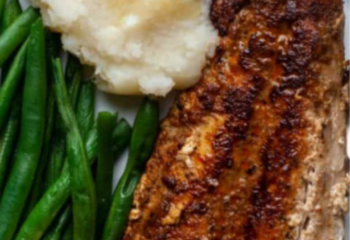 Cajun Blackened Wild Sole with Non Fat Greek Yogurt Tartar Sauce