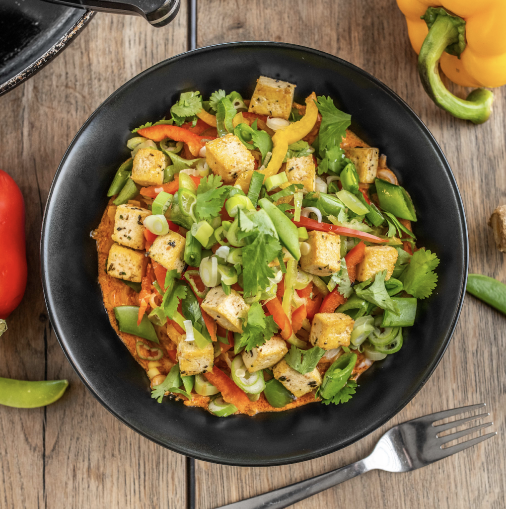 Tofu Coconut Curry Stir Fry Fit Food Cuisine
