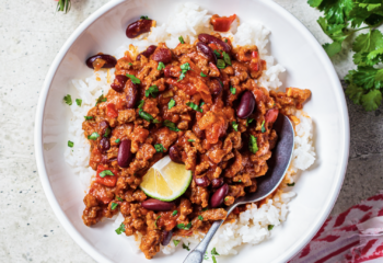 Mexican Chili Con Carne Taco Bowl