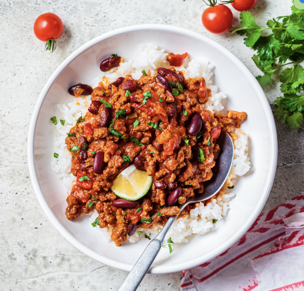 Mexican Chili Con Carne Taco Bowl - Fit Food Cuisine