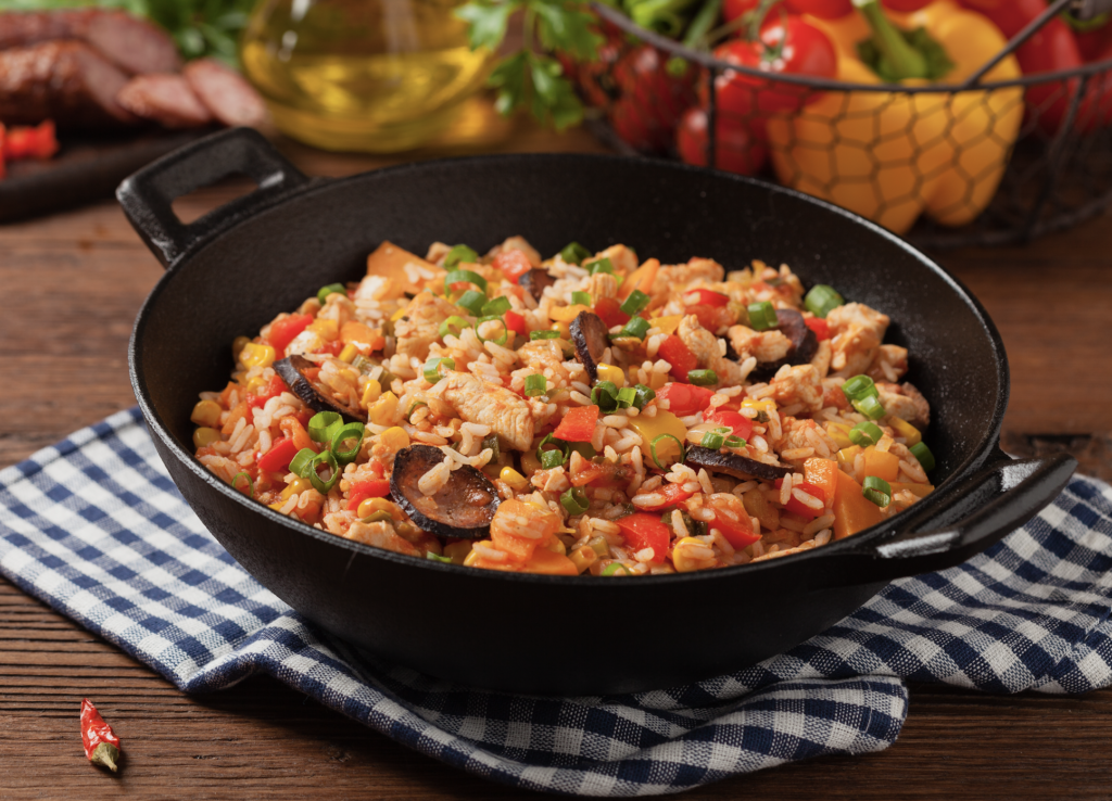 Grilled Chicken and Vegetable Fried Rice - Fit Food Cuisine