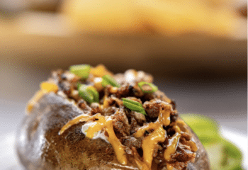 BBQ Brisket Loaded Baked Potato