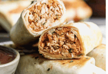Low Carb Grilled BBQ Chicken Wrap with Chipotle Sauce