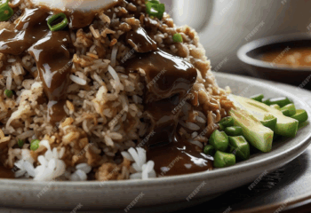 Country Gravy Loco Moco with Fried Rice