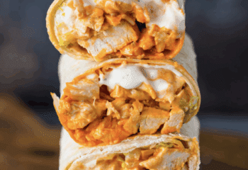 Low Carb Grilled Buffalo Chicken Wrap