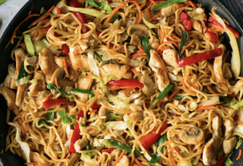 Spicy Yaki Soba Noodle Stir Fry