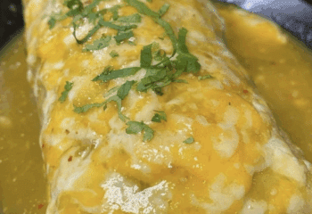 Wet Steak Chili Verde Burrito