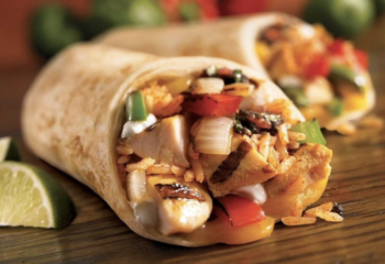 Grilled Chicken Veggie Burrito Wrap