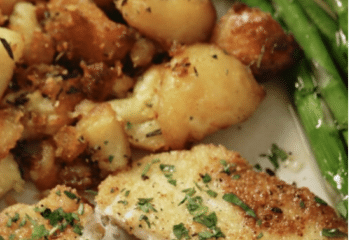 Lemon Pepper Filet of Sole with Garlic Herb Potatoes