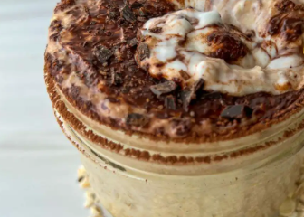 Tiramisu Greek Yogurt Power Overnight Oats