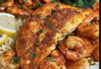 Cajun Wild Sole with Lemon Garlic Shrimp Scampi