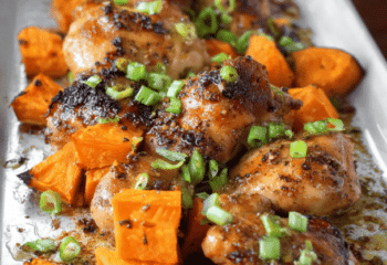 Herb Crusted Chicken with Roasted Sweet Potato